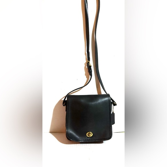 Coach Black Leather Crossbody Bag - Picture 2 of 10